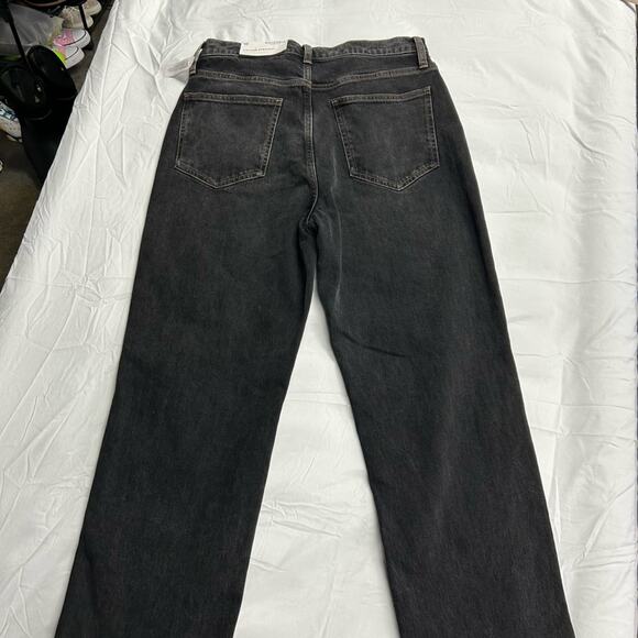 NWT Arizona Highest Rise Vintage Straight Jeans Black Size 10 - Picture 6 of 6